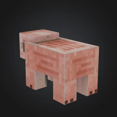 Mô hình chú heo Minecraft (Minecraft Pig) in 3D độc đáo