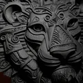 Mô hình phù điêu sư tử LION Relief - Thumbnail 4
