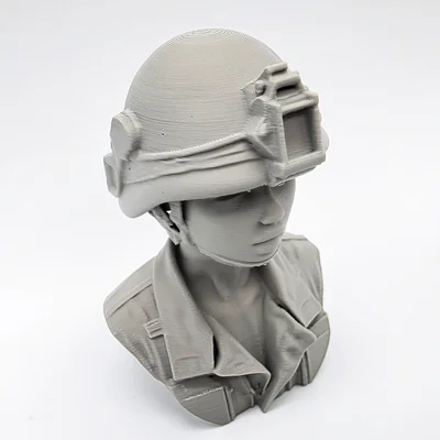 Mô hình tượng bán thân nữ quân nhân (Female Army Soldier Bust) in 3D