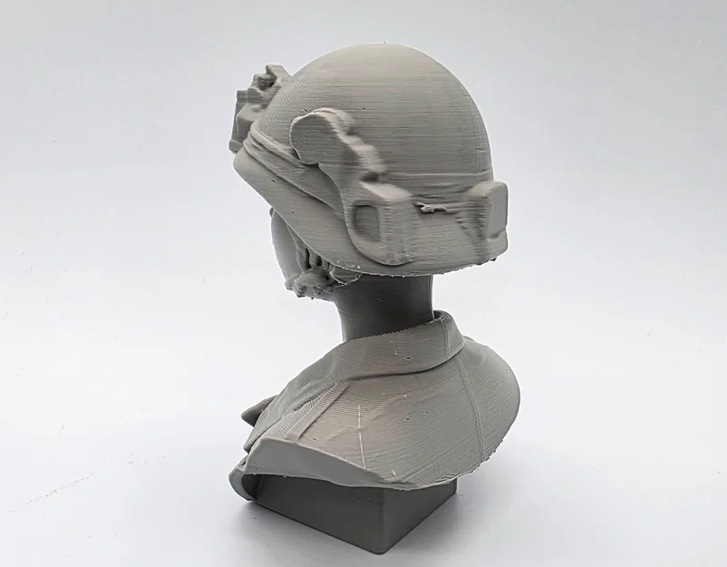 Mô hình tượng bán thân nữ quân nhân (Female Army Soldier Bust) in 3D - Image 5