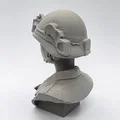 Mô hình tượng bán thân nữ quân nhân (Female Army Soldier Bust) in 3D - Thumbnail 5