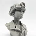 Mô hình tượng bán thân nữ quân nhân (Female Army Soldier Bust) in 3D - Thumbnail 7