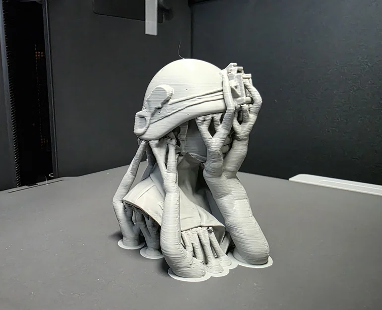 Mô hình tượng bán thân nữ quân nhân (Female Army Soldier Bust) in 3D - Image 8