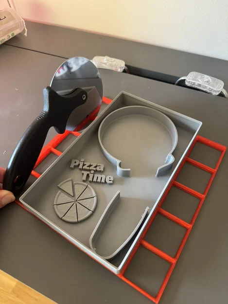 Khay đựng dao cắt Pizza hệ Gridfinity 5x3 - Trang trí ngăn bếp - Image 2