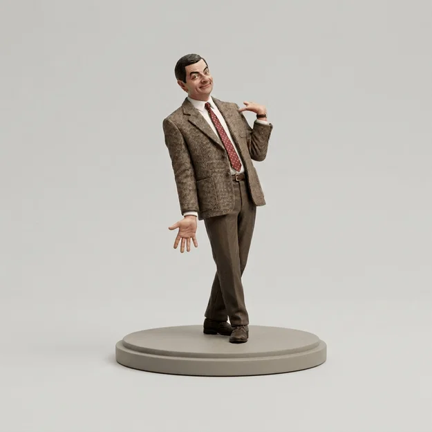 Mô hình 3D nhân vật Mr. Bean 1997 - Tượng trang trí độc đáo - Image 1