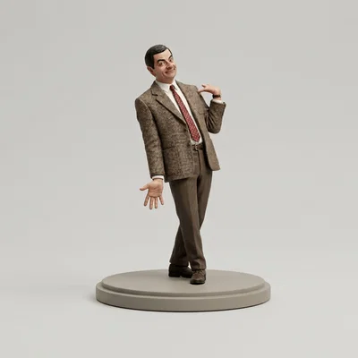 Mô hình 3D nhân vật Mr. Bean 1997 - Tượng trang trí độc đáo