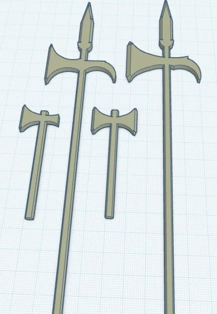 Bộ Vũ Khí Rìu và Halberd Cho Dummy 13/Carbon 13 - Image 1