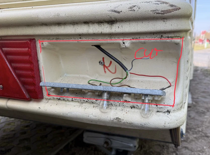 Bộ ngàm chuyển đổi đèn LED cho JOKON BBSN542 / Đèn hậu xe kéo - Image 2