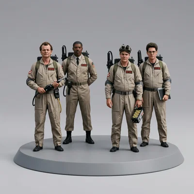 Mô hình 3D biệt đội Ghostbusters 1984 kinh điển cho người sưu tầm