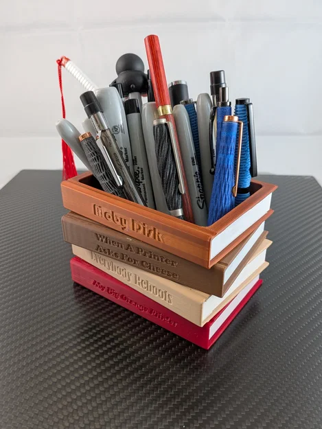 Ống Đựng Bút/Đồ Dùng Học Tập Hình Chồng Sách - Image 1