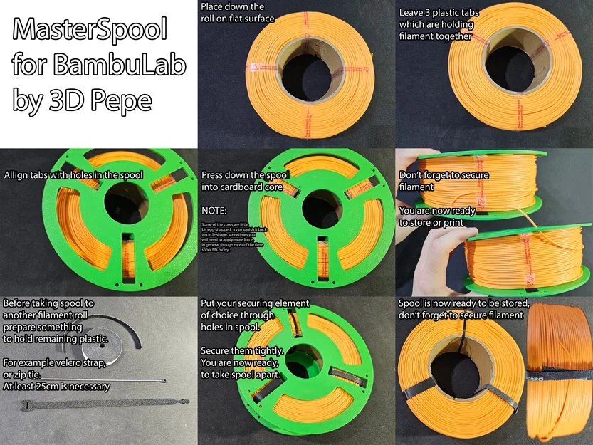 MasterSpool cho sợi nhựa BambuLab, cuộn in BambuLab, spool nhựa Bambu - Image 3