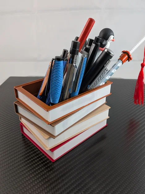 Ống Đựng Bút/Đồ Dùng Học Tập Hình Chồng Sách - Image 7