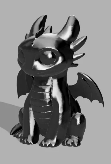 Mô hình rồng Toothless (Night Fury) in 3D siêu cute - Image 1