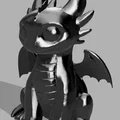 Mô hình rồng Toothless (Night Fury) in 3D siêu cute - Thumbnail 1
