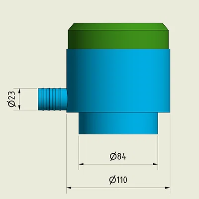 Bộ gom nước mưa (Rainwater collector) đường kính Ø 85mm