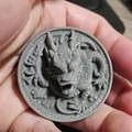 Dragon Head Coin - Mô hình đồng xu đầu rồng 3D tinh xảo - Thumbnail 3