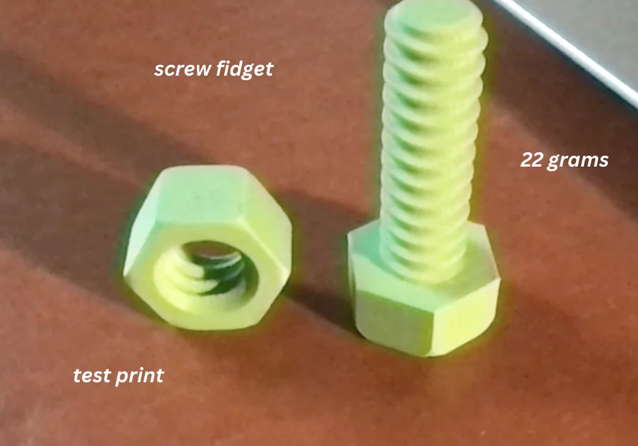 Mô hình ốc vít 3D (Screw Fidget) - Đồ chơi xả stress độc đáo - Image 1