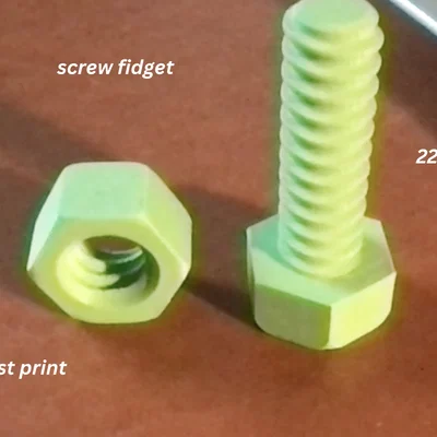 Mô hình ốc vít 3D (Screw Fidget) - Đồ chơi xả stress độc đáo