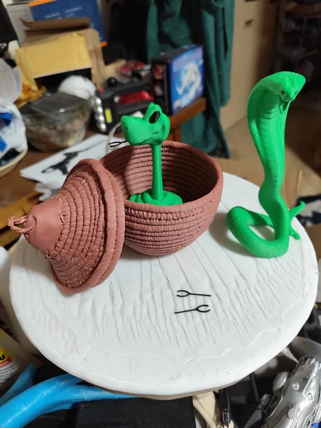 Rắn trong giỏ (remod) – giỏ đẹp hơn, rắn tháo rời - Image 1