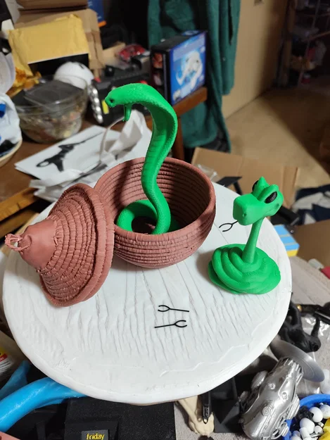 Rắn trong giỏ (remod) – giỏ đẹp hơn, rắn tháo rời - Image 2