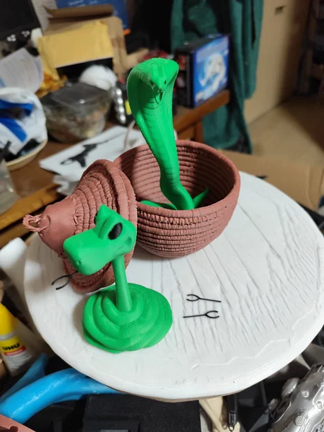 Rắn trong giỏ (remod) – giỏ đẹp hơn, rắn tháo rời - Image 3