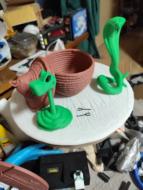 Rắn trong giỏ (remod) – giỏ đẹp hơn, rắn tháo rời - Image 5