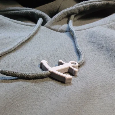 Phụ kiện in 3D hình mỏ neo độc đáo cho dây áo Hoodie