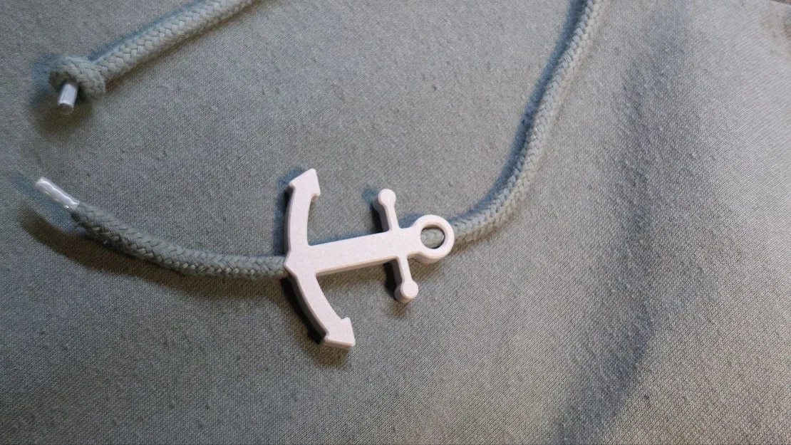 Phụ kiện in 3D hình mỏ neo độc đáo cho dây áo Hoodie - Image 3