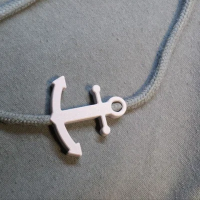 Phụ kiện in 3D hình mỏ neo độc đáo cho dây áo Hoodie