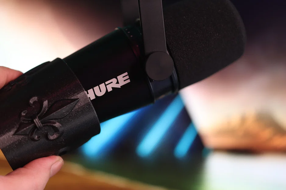 Cover che logo (debranding) cho micro Shure MV7/MV7+ - Image 2