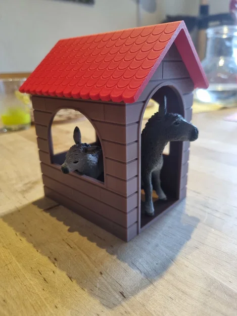 Mô hình chuồng nuôi 3D cho các bạn lừa Schleich xinh xắn - Image 2