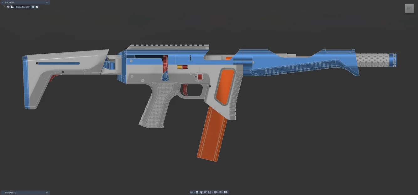 Bộ receiver dưới Nightingale cho Grenadine Nerf Blaster - Image 3