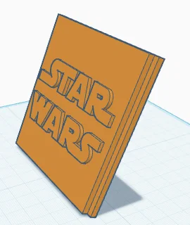Mô hình logo Star Wars có chân đế trang trí bàn làm việc - Image 1