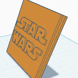 Mô hình logo Star Wars có chân đế trang trí bàn làm việc