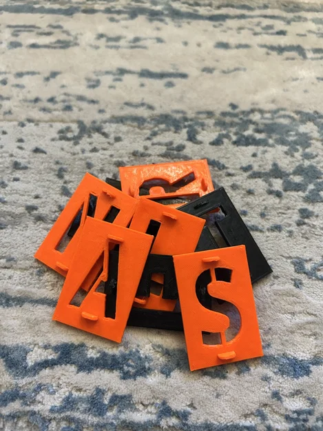 STENCILS (Bộ 46 mẫu khuôn tô ký tự có thể tùy chỉnh kích thước) - Image 4