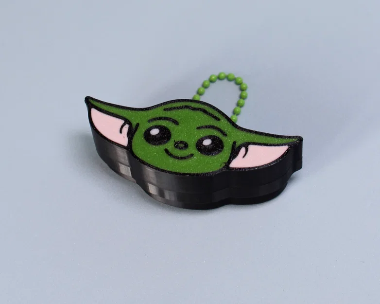 Móc khóa Baby Yoda Fidget Clicker – Người bạn ngân hà nhỏ xinh - Image 2