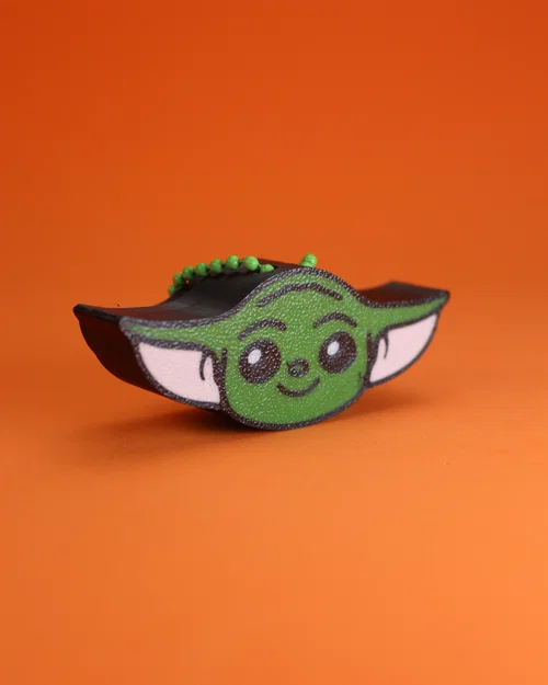 Móc khóa Baby Yoda Fidget Clicker – Người bạn ngân hà nhỏ xinh - Image 3