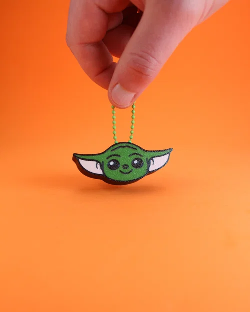 Móc khóa Baby Yoda Fidget Clicker – Người bạn ngân hà nhỏ xinh - Image 4