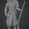 Mô hình 3D chiến binh sa mạc Desert Corsair chi tiết và sắc nét - Thumbnail 1