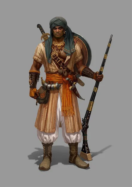 Mô hình 3D chiến binh sa mạc Desert Corsair chi tiết và sắc nét - Image 2