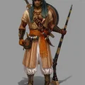 Mô hình 3D chiến binh sa mạc Desert Corsair chi tiết và sắc nét - Thumbnail 2