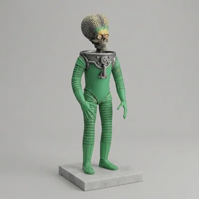 Mô hình 3D nhân vật Mars Attacks 1996 - Dành cho fan sci-fi