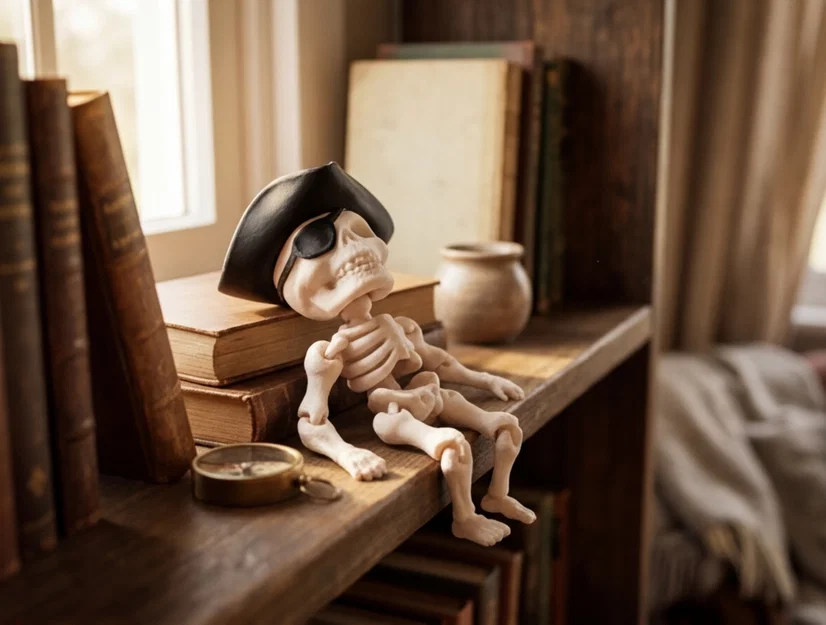 Mô hình nhỏ Xương cướp biển khớp nối linh hoạt - Image 1