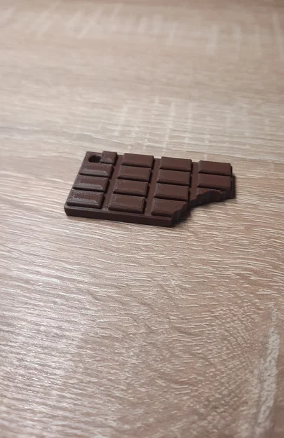 Móc khóa thanh sô-cô-la (Chocolate Keychain) - In 3D siêu dễ - Image 2