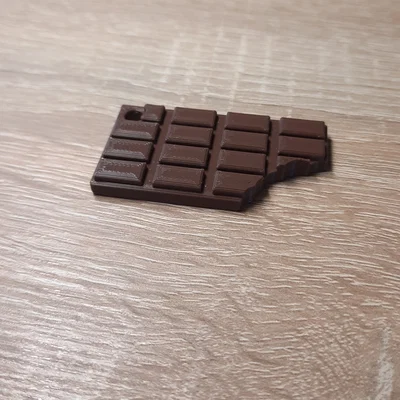 Móc khóa thanh sô-cô-la (Chocolate Keychain) - In 3D siêu dễ