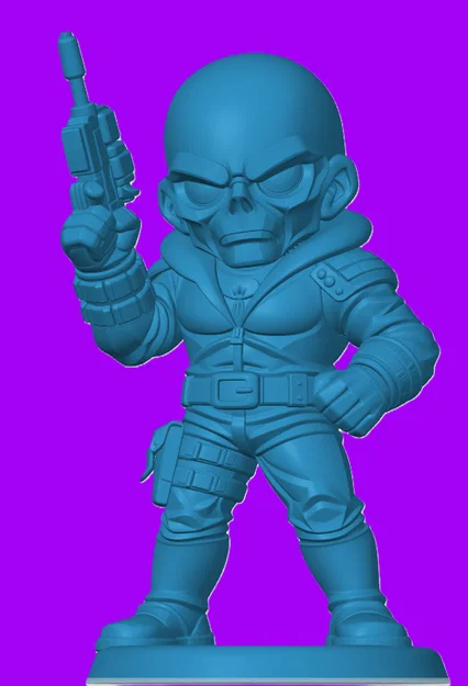 Mô hình 3D Destro phong cách Chibi cho fan G.I. Joe - Image 1