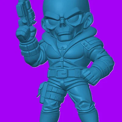 Mô hình 3D Destro phong cách Chibi cho fan G.I. Joe