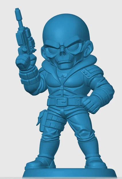 Mô hình 3D Destro phong cách Chibi cho fan G.I. Joe - Image 2