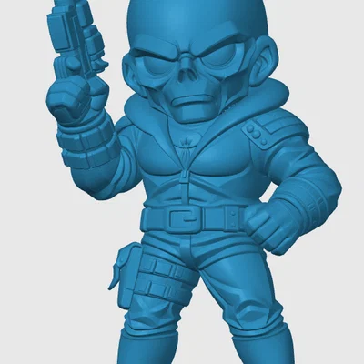 Mô hình 3D Destro phong cách Chibi cho fan G.I. Joe