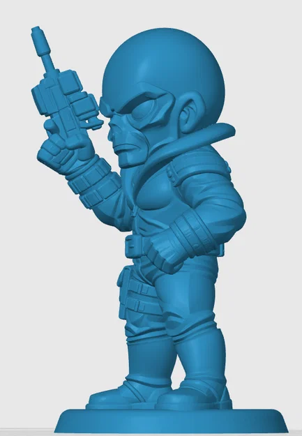 Mô hình 3D Destro phong cách Chibi cho fan G.I. Joe - Image 3